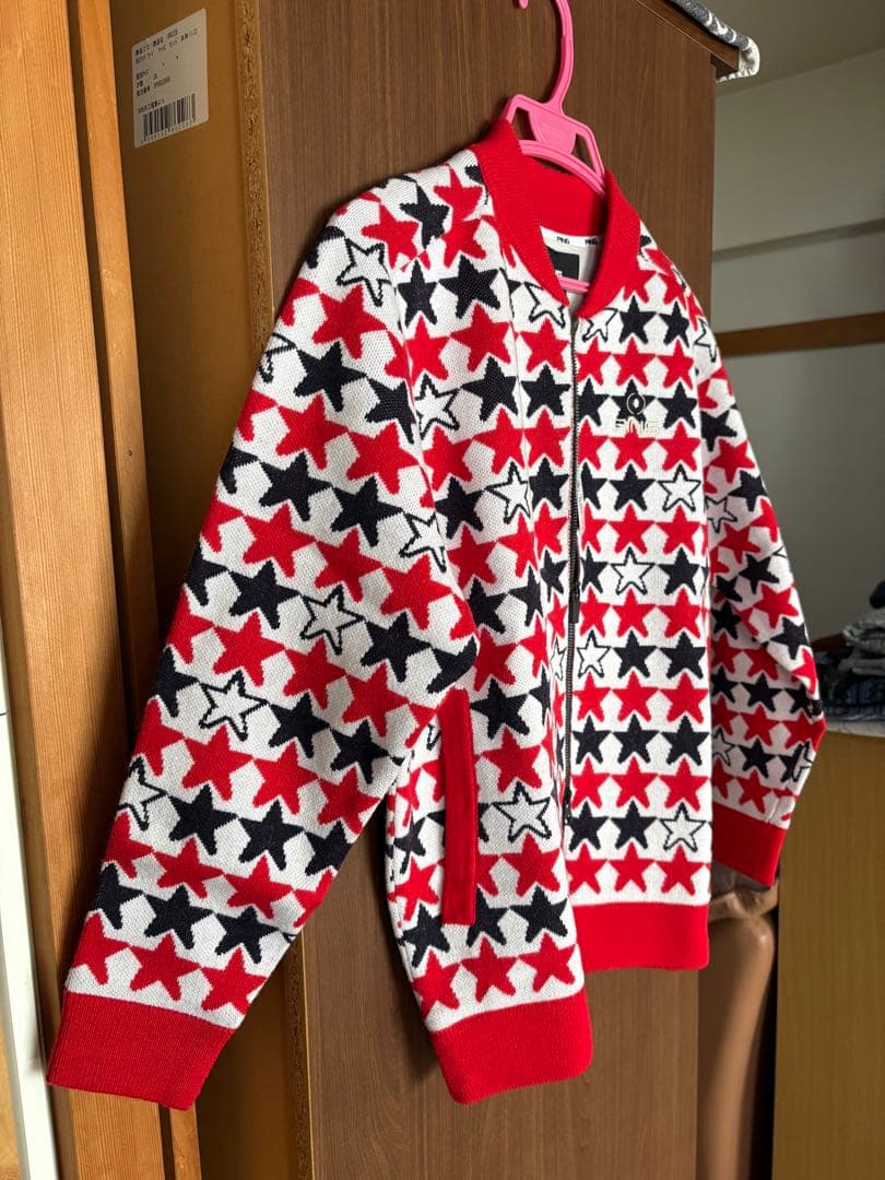 【新品格安・半額以下】PING 星柄 ジップアップジャケット 定価19,800円