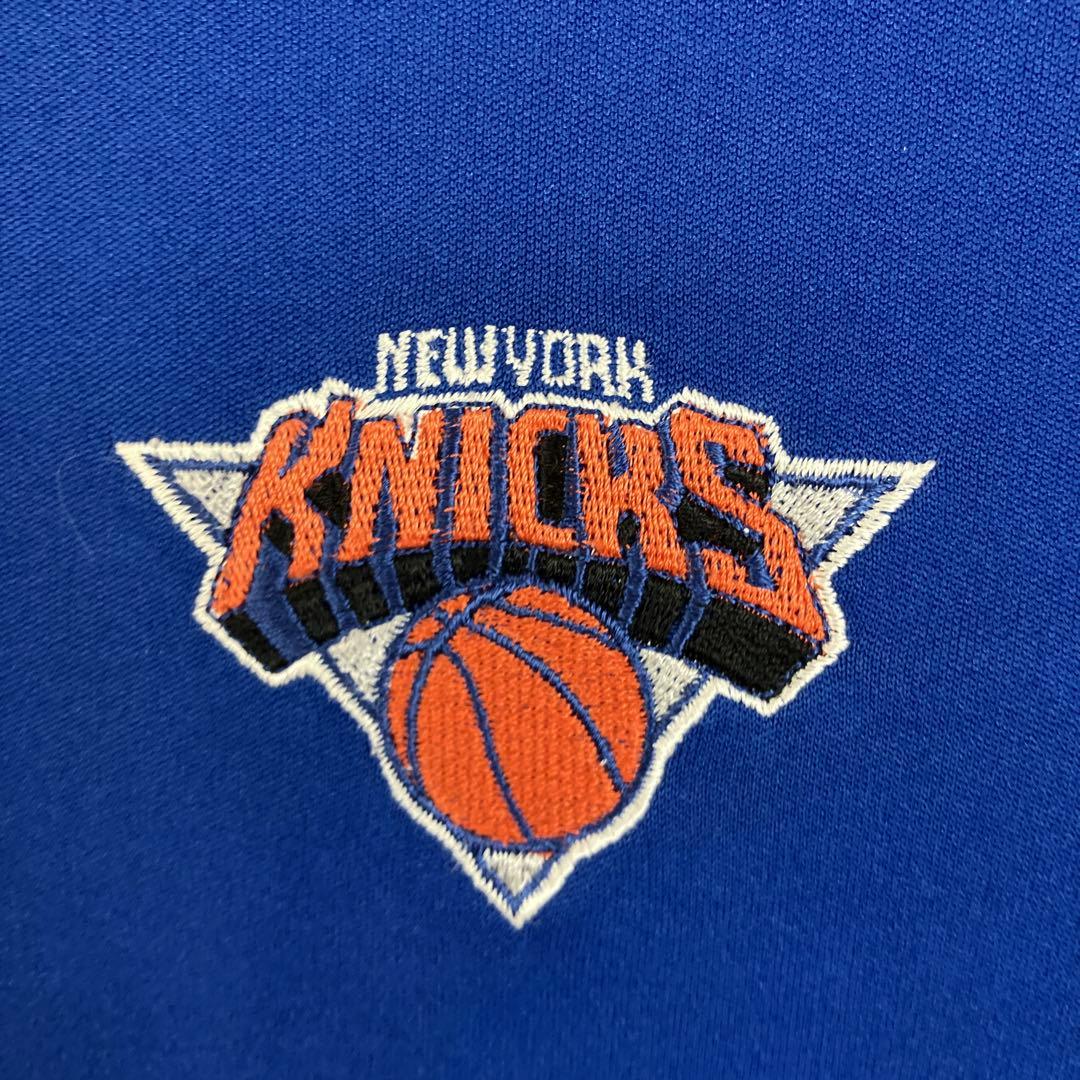 NBA ニューヨーク・ニックス 長袖シューティングシャツ 韓国製 古着 刺繍ロゴ