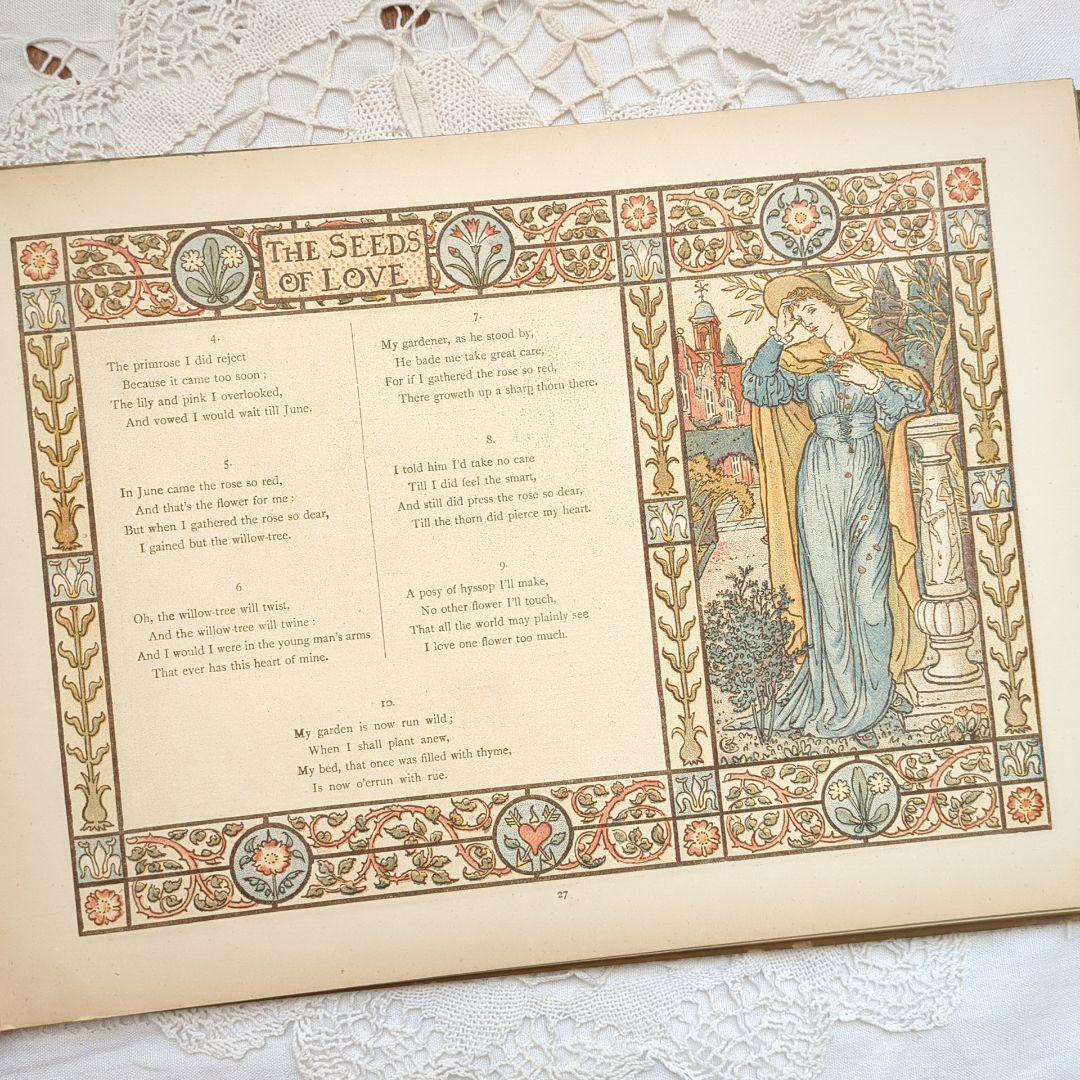 超稀少1890アンティーク絵本 洋書 児童書 ヴィクトリアン ウォルタークレイン