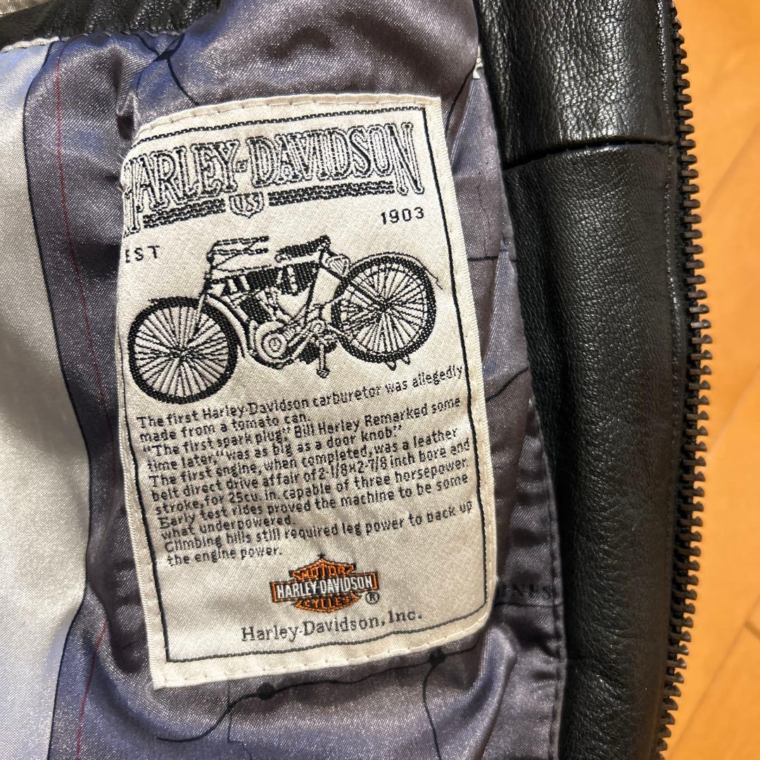 HARLEY-DAVIDSON ブラックレザージャケット Mサイズ