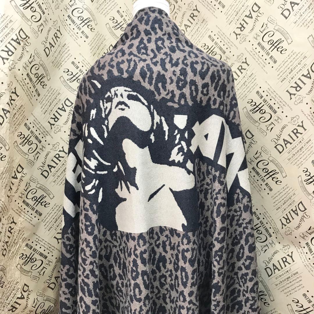 ヒステリックグラマー ポンチョ ストール レオパ カーディガン S3210