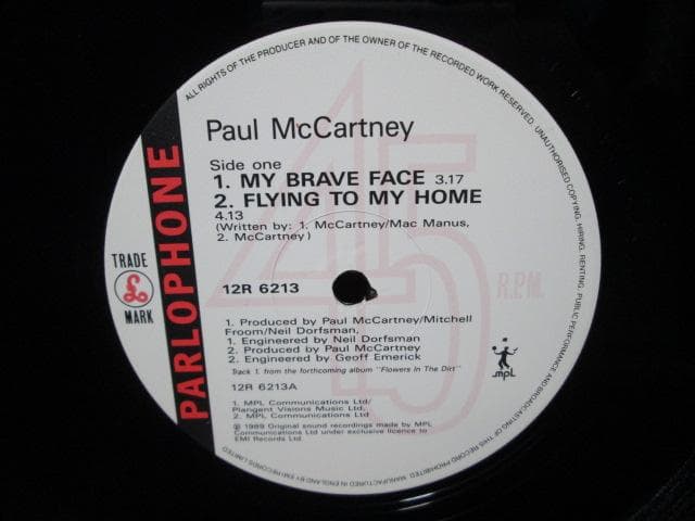 洋楽 Paul McCartney My Brave Face UK-original