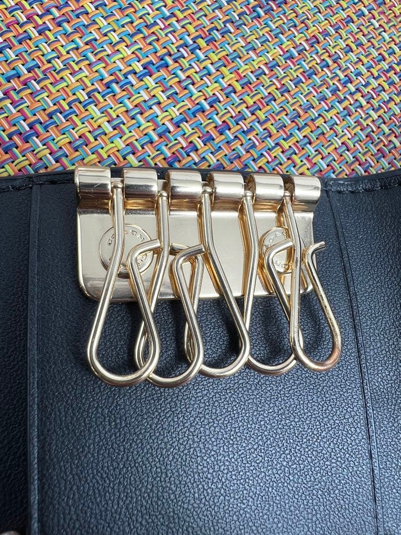 おーちゃん ✨極美品✨COACH コーチ　５連キーケース　シグネチャー
