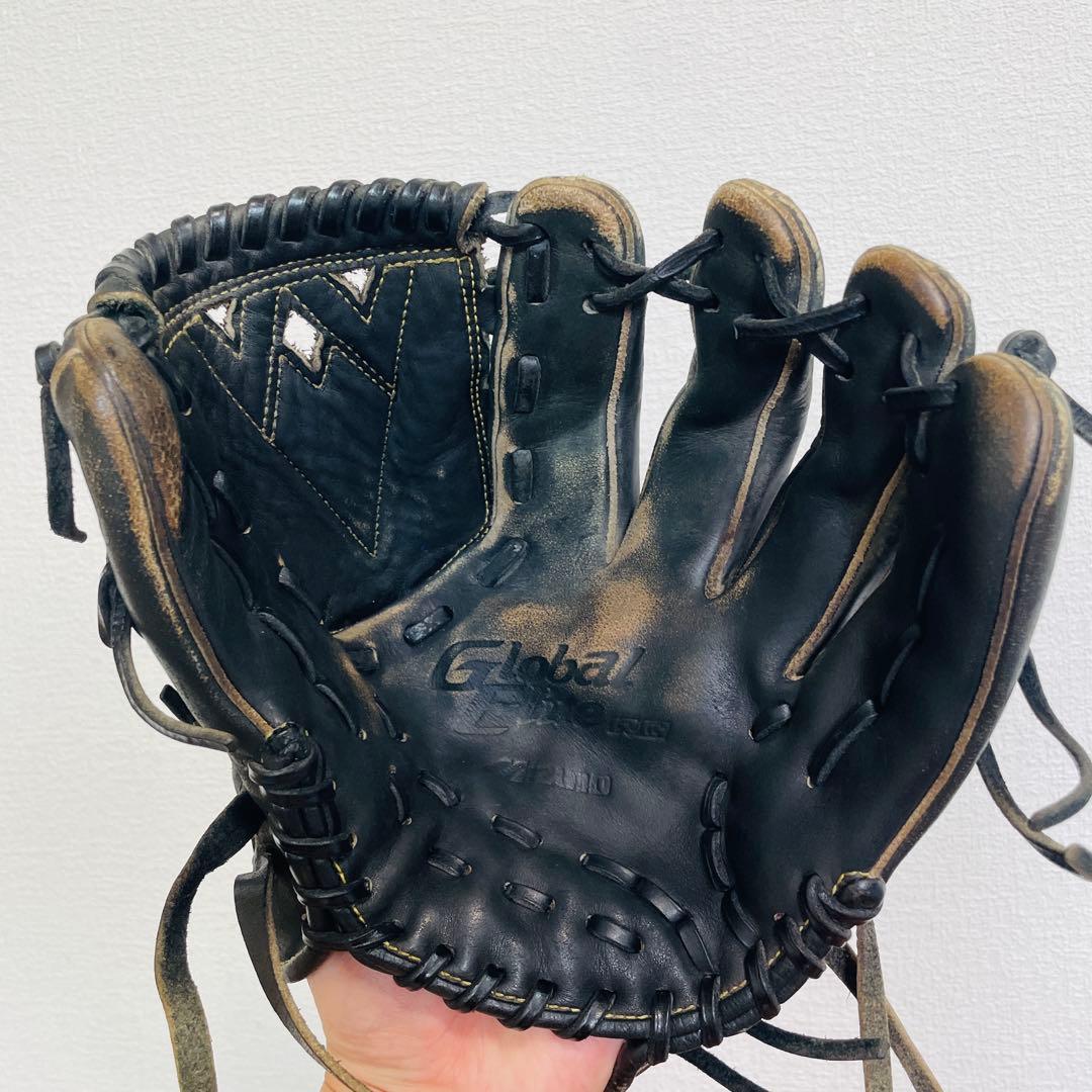 【MIZUNO】Global Elite 軟式グローブ 黒 内野手用　即戦力