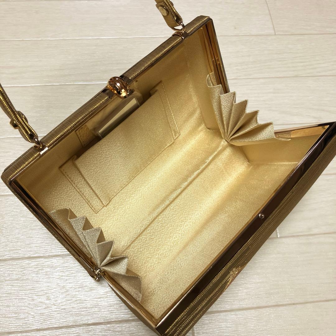 《未使用》正絹　佐賀錦　草履バッグ　ゴールド　草履はおまけ　フォーマル