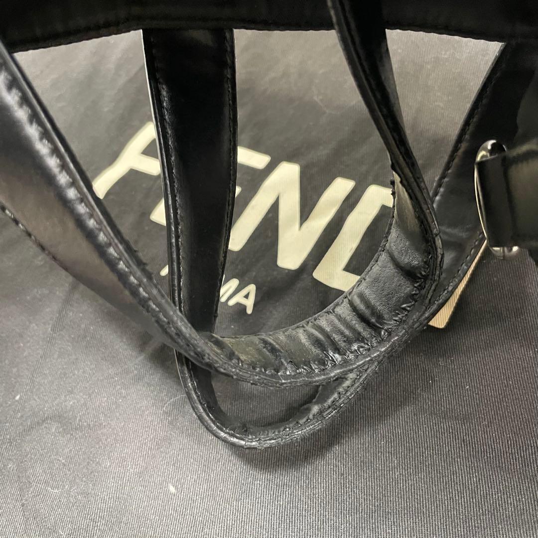 ま*a様 FENDI モンスター　バグズ　トートバッグ ブラック