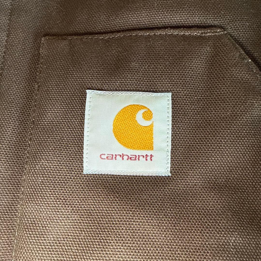 Carhartt ダークブラウン ダック地ベスト