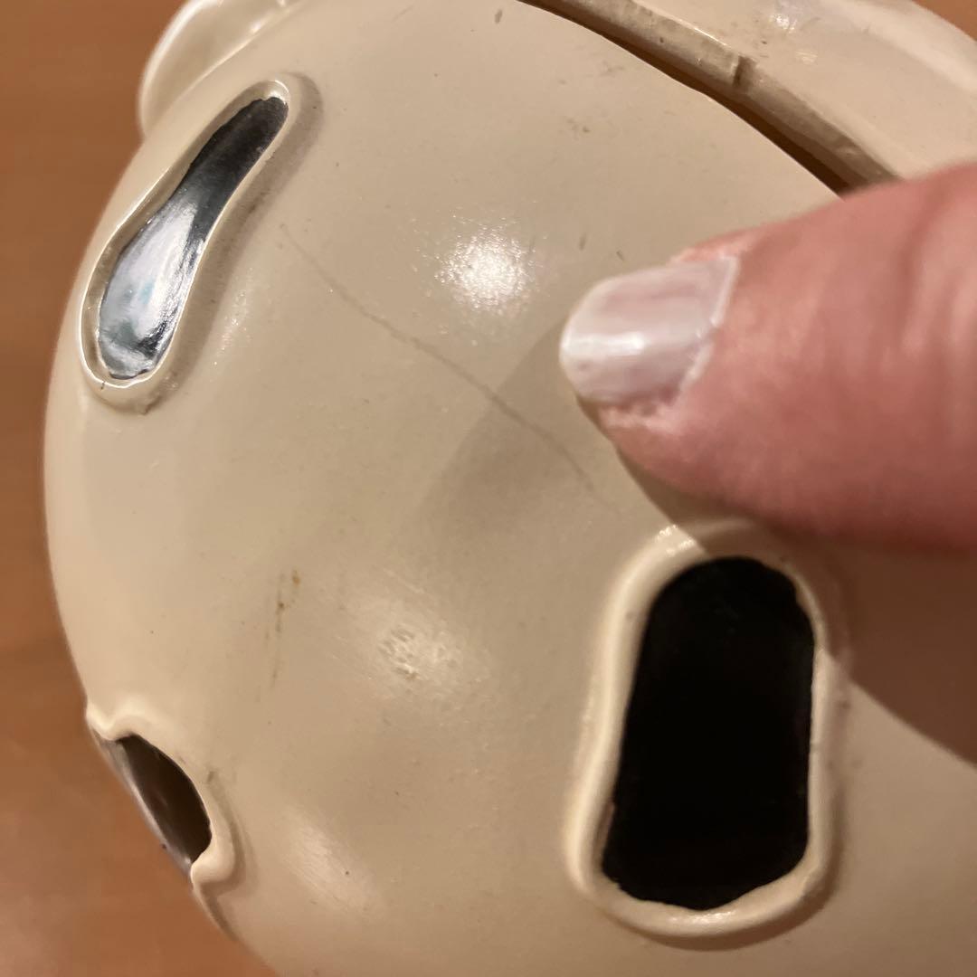 【レア★希少】貯金箱　樹脂製　足はバネ　中古