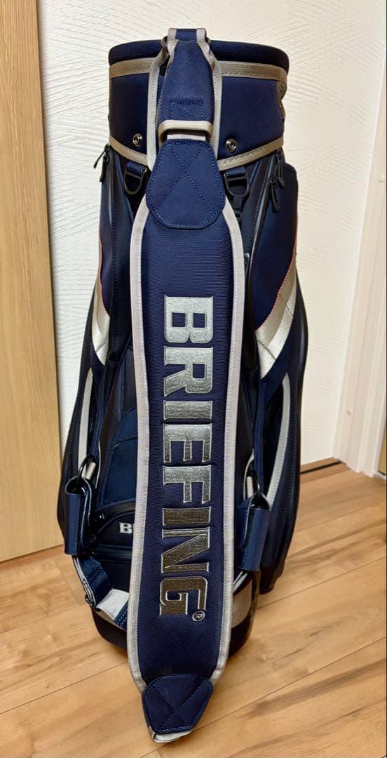 【美品】ブリーフィング25周年限定キャディバッグCR-3 #02 ネイビーマルチ