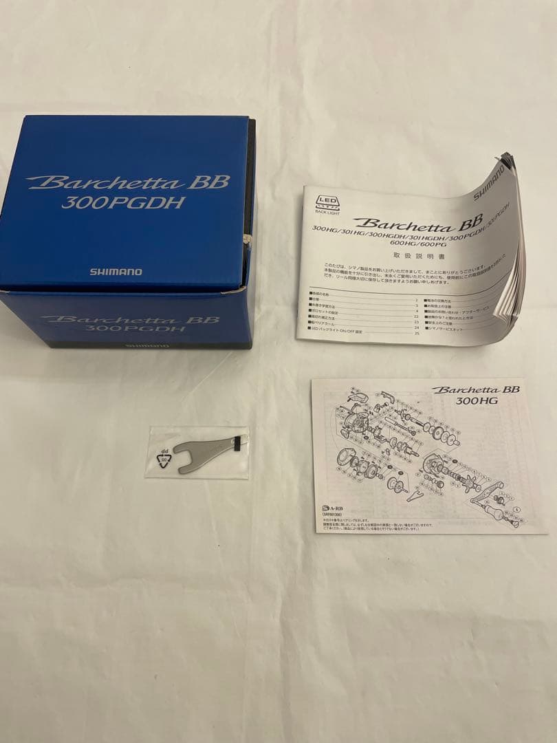 ❷美品 SHIMANO Barchetta BB 300PGDH リール 釣り