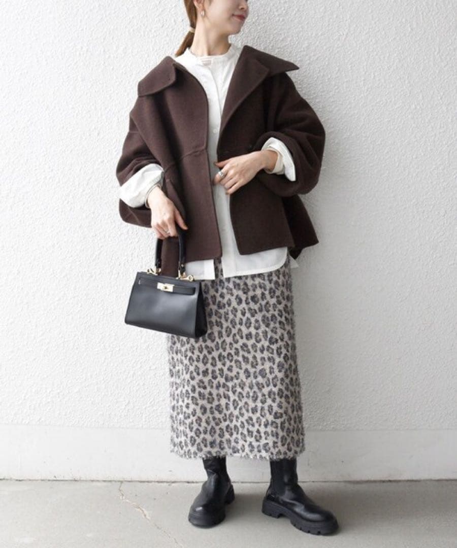 ★美品★SHIPS any【シップスエニィ】リバースタンドカラー ポンチョコート