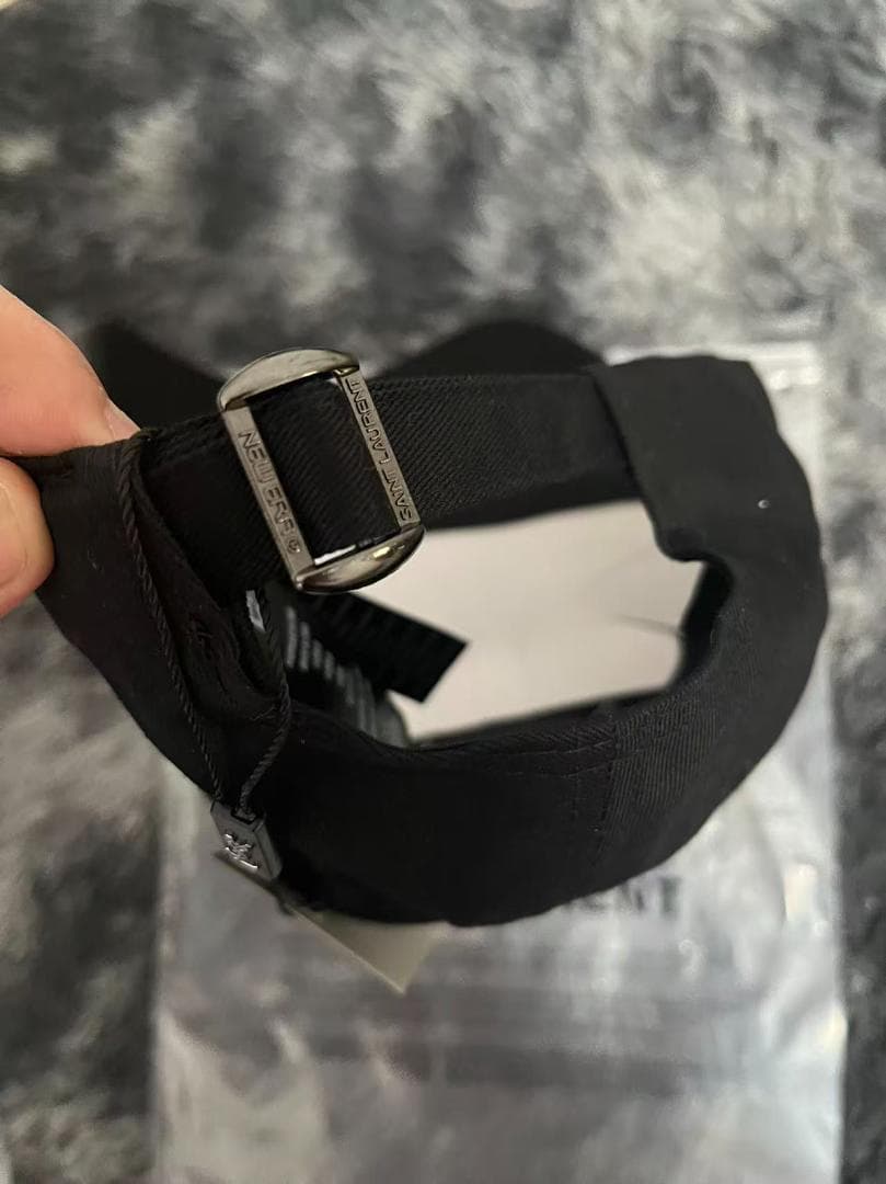 SAINT LAURENT ブラック ベースボールキャップ 9FORTY