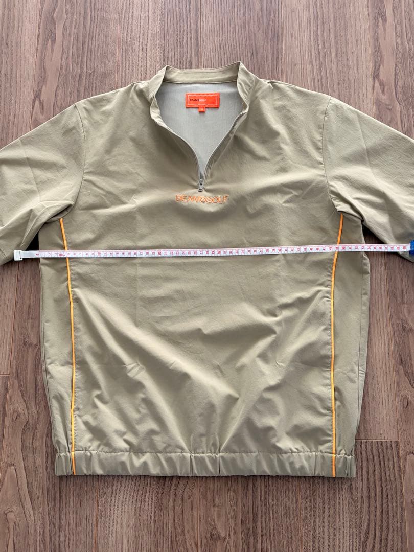 ビームスゴルフ ORANGE LABELハーフジップストレッチプルオーバー M