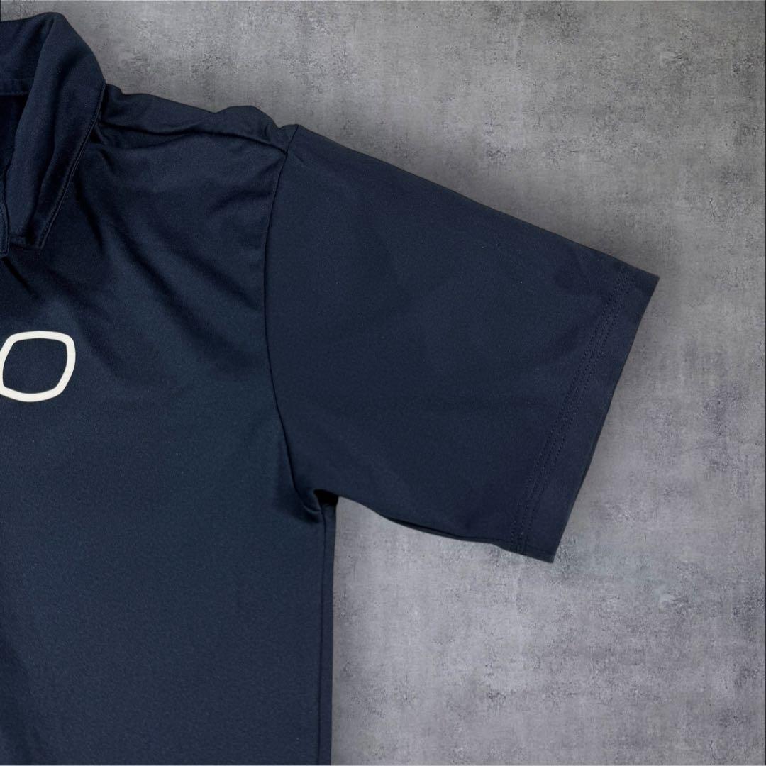 美品 CLUBHAUS クラブハウス ポロシャツ ストレッチ 速乾 ネイビー L