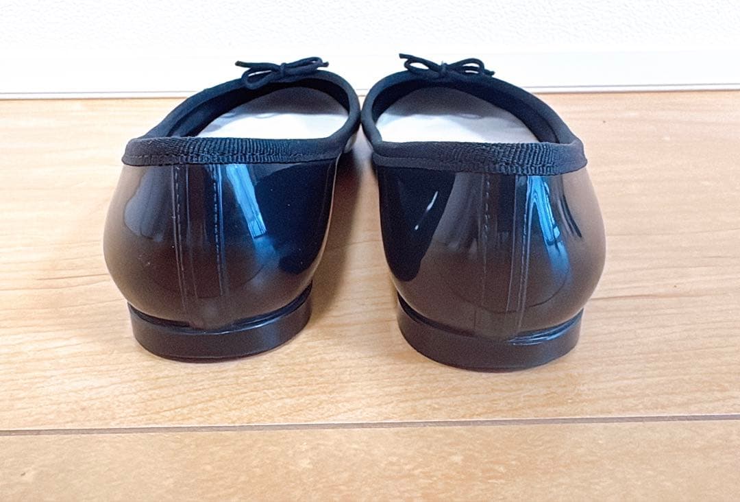 【レペット】箱付 サンドリオン フラットシューズ 雨晴兼用　ブラック 38