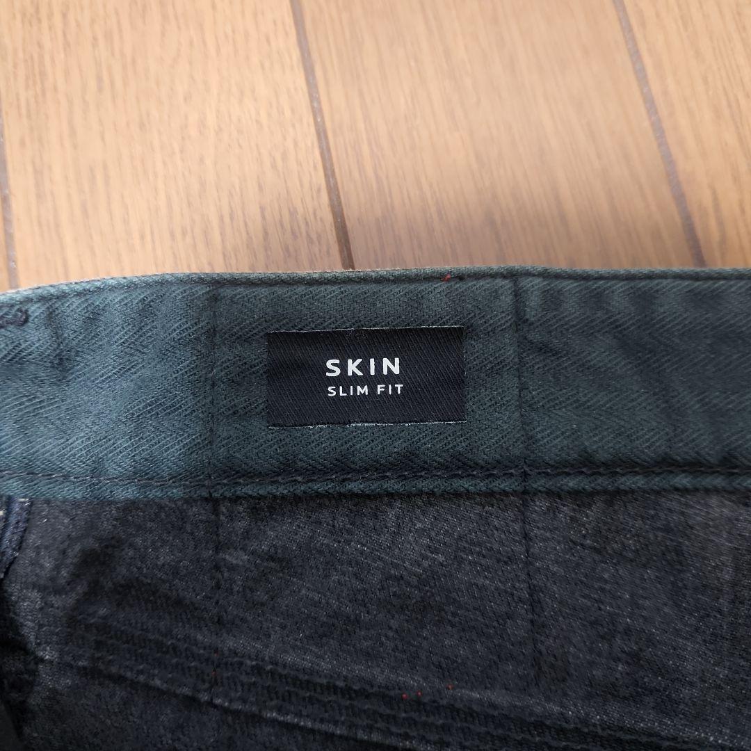 DENHAM　スキン　スリムフィット　ブラック