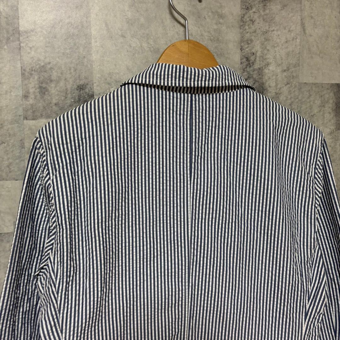 トラディショナルウェザー シアサッカー　ストライプ　3b ジャケット　 M128