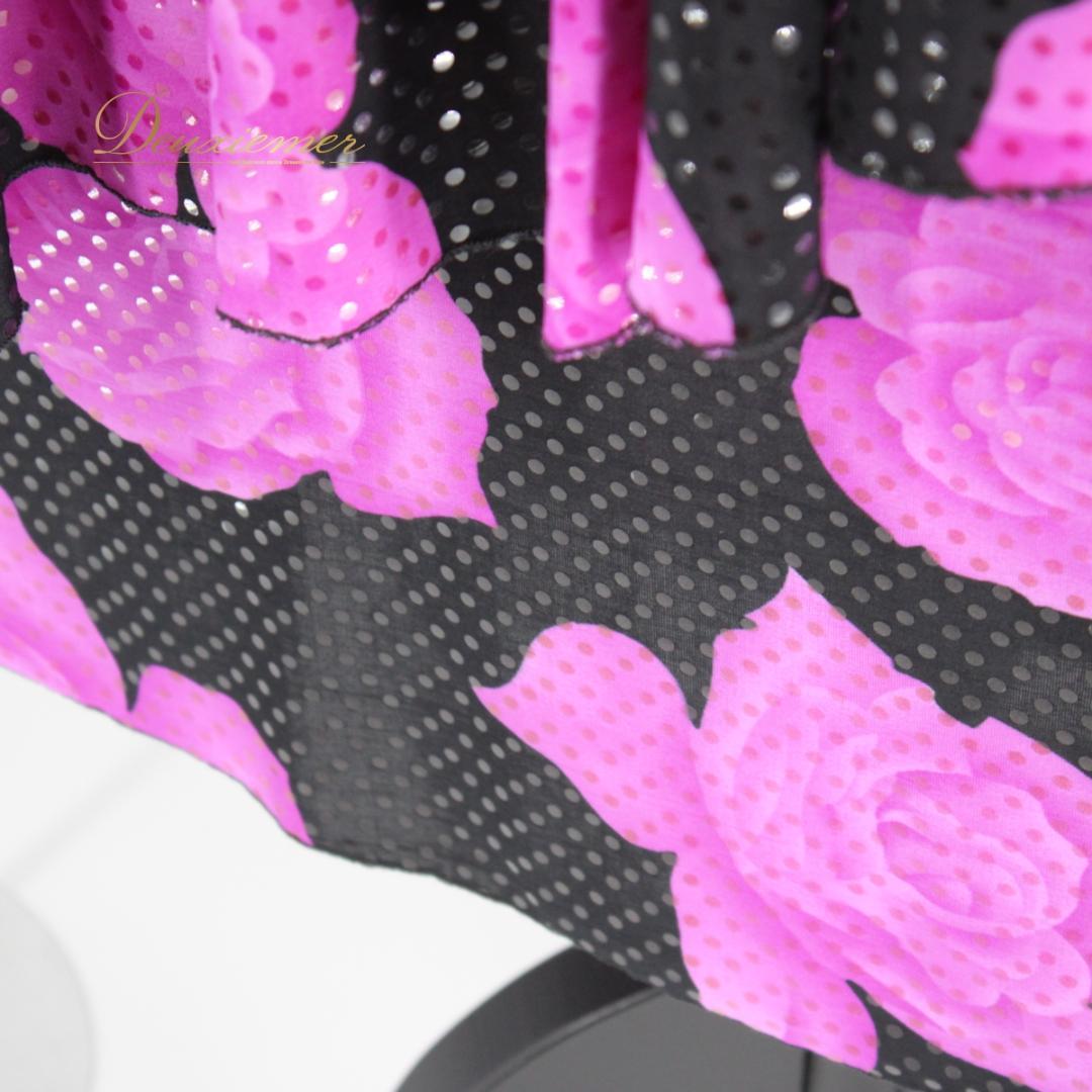 【美品 社交ダンス衣装】ワンピース ドレス パーティー衣装 ステージ衣装 紫 黒