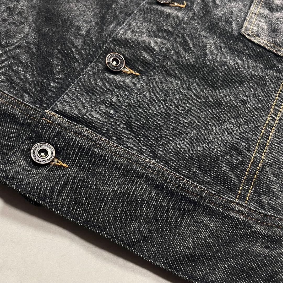 ◎90s FRESHJIVE EXCLUSIVES 先染ブラックデニムジャケット