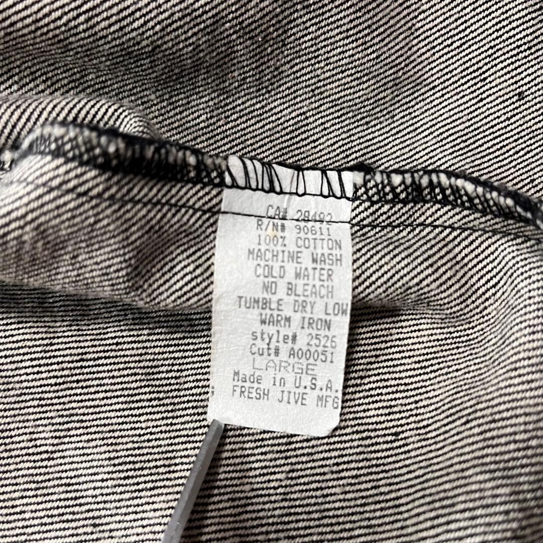 ◎90s FRESHJIVE EXCLUSIVES 先染ブラックデニムジャケット