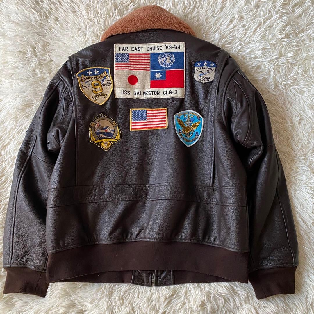 【未使用級◦3XL✨】BO MIKE RONNY G-1 トップガン ワッペン茶