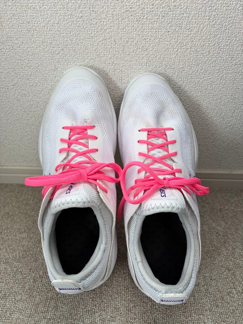 【レア】asics GLIDE NOVA FF3 バッシュ　白プレミア紫