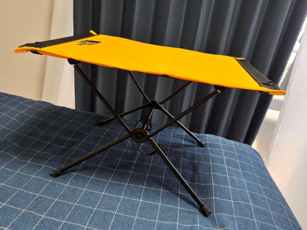 THE NORTH FACE 折りたたみアウトドアテーブル イエロー 収納袋付き