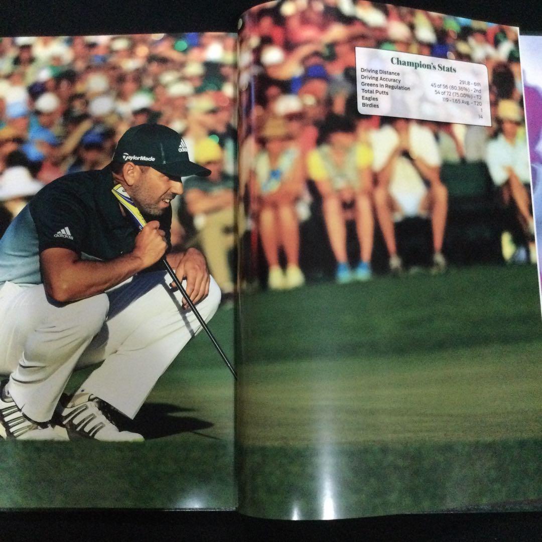 激レア　マスターズゴルフ　2017 写真集　洋書　セルジオガルシア　松山英樹