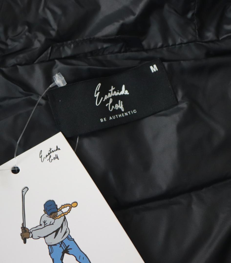新品タグ付き【イーストサイドゴルフ】Zip Hoodie ダウンベスト 黒 M