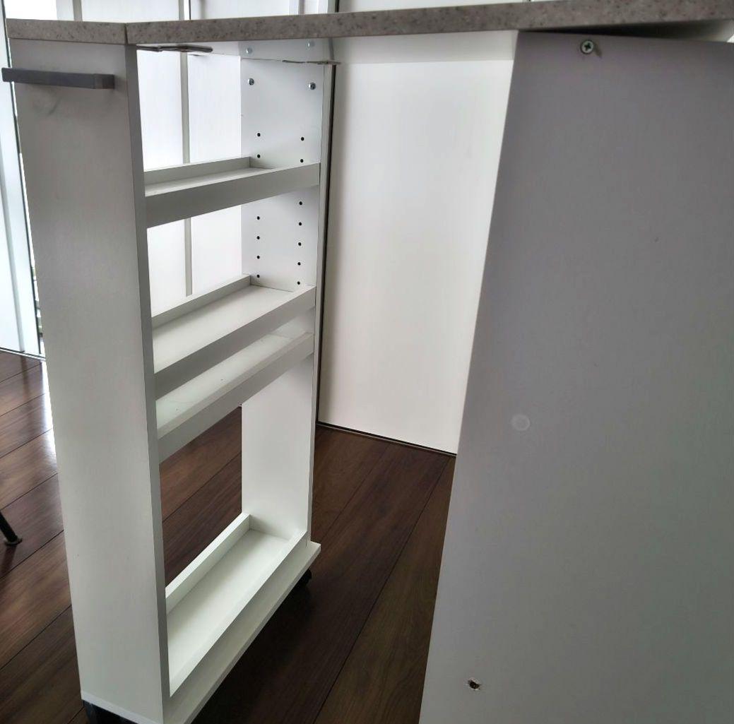 折りたたみ作業台 キャスター付き テーブル 隙間収納