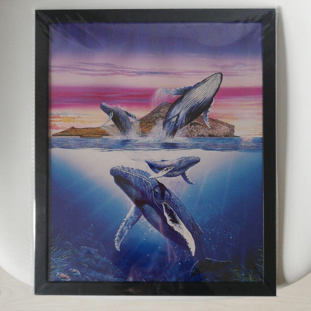 アートパネル　ハワイ　ワイキキ　オアフ　クジラ　リゾート　ビーチ　海　サンライズ