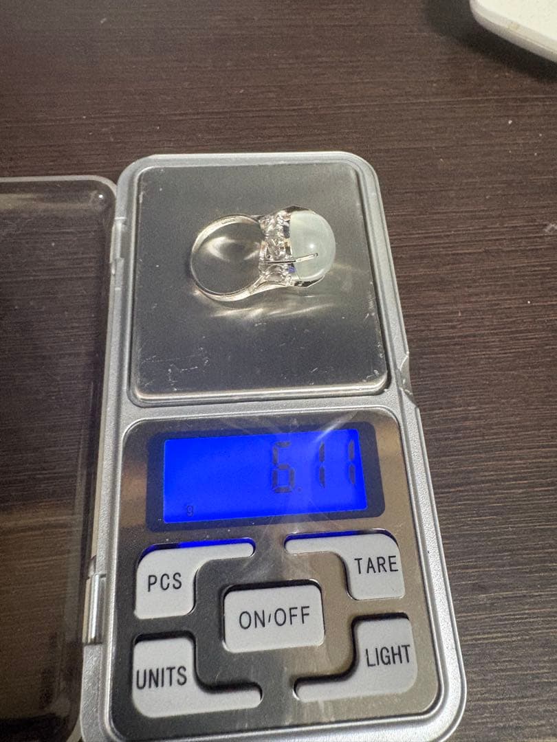 K14WG刻印レディース指輪