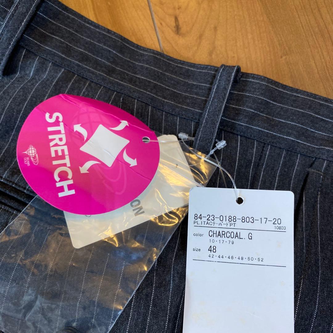 【ミニーちゃん専用】BEAMS GOLFストライプ柄 スラックス パンツ