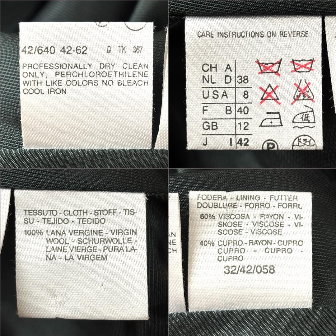 マックスマーラ Max Mara ファー付き ポンチョ コート ウール 黒 毛皮