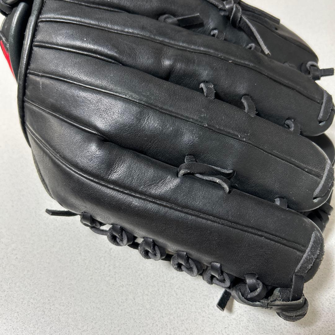 ブラック 硬式グローブ　ジュニア用