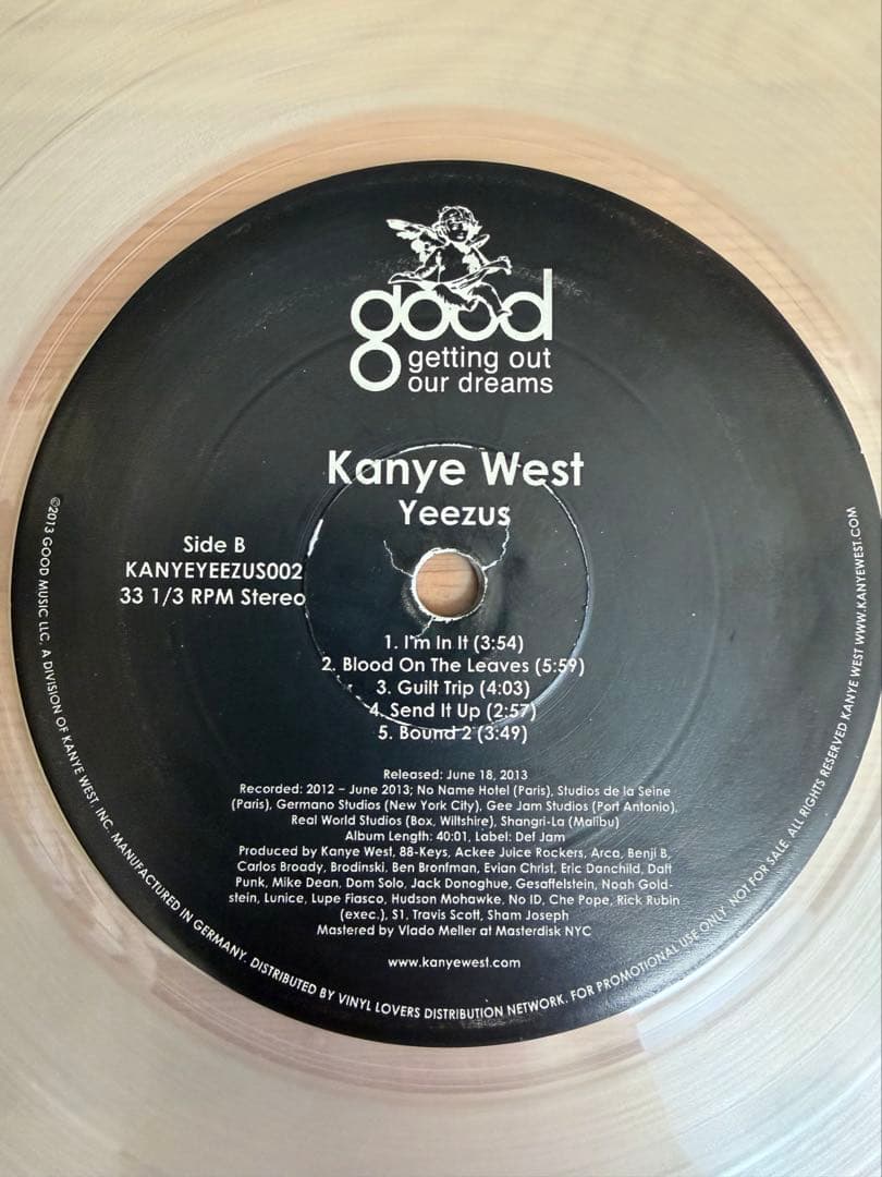 カニエウェスト　YEEZUS アナログ レコード LP vinyl