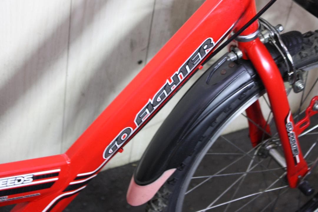 エンドウ商事製 GO FIGHTER 20型 シマノ6速 LED 子供用MTB