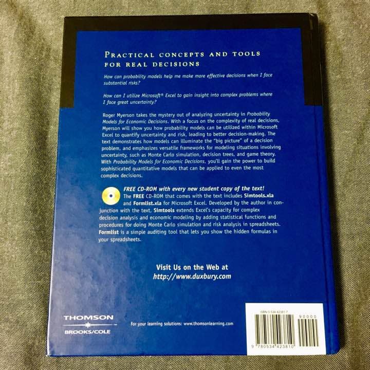 ビジネス・経済 PROBABILITY MODELS FOR ECONOMIC DECISION