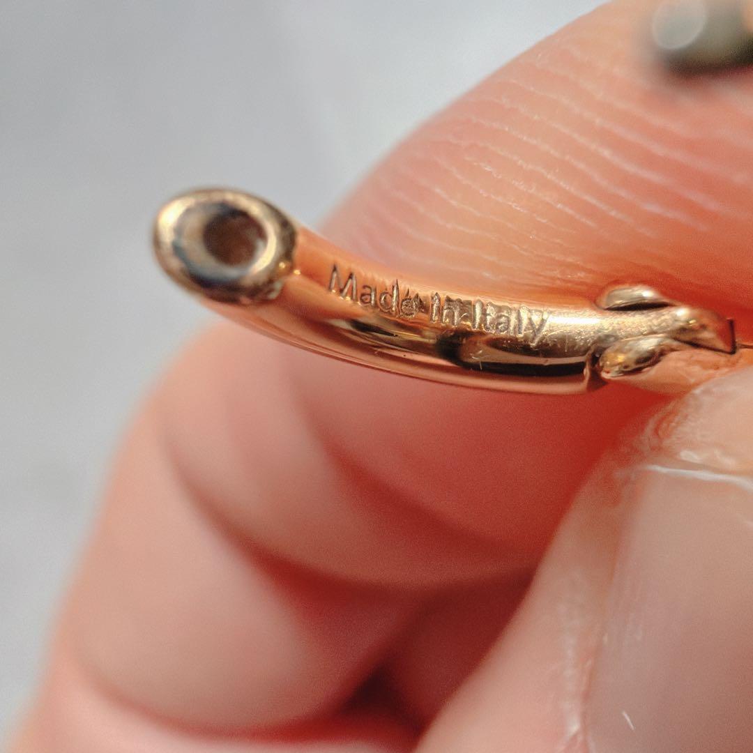 LOEWE ロエベ アナグラム ペブル フープ ピアス ミニ 片耳 ゴールド