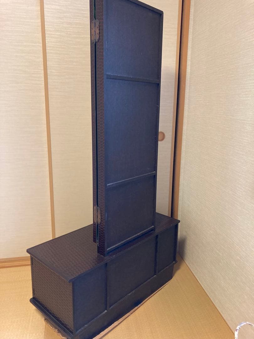 鏡、三面鏡、鎌倉彫