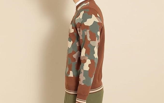 キャロウェイC23218102 メンズニットブラウン Lサイズ