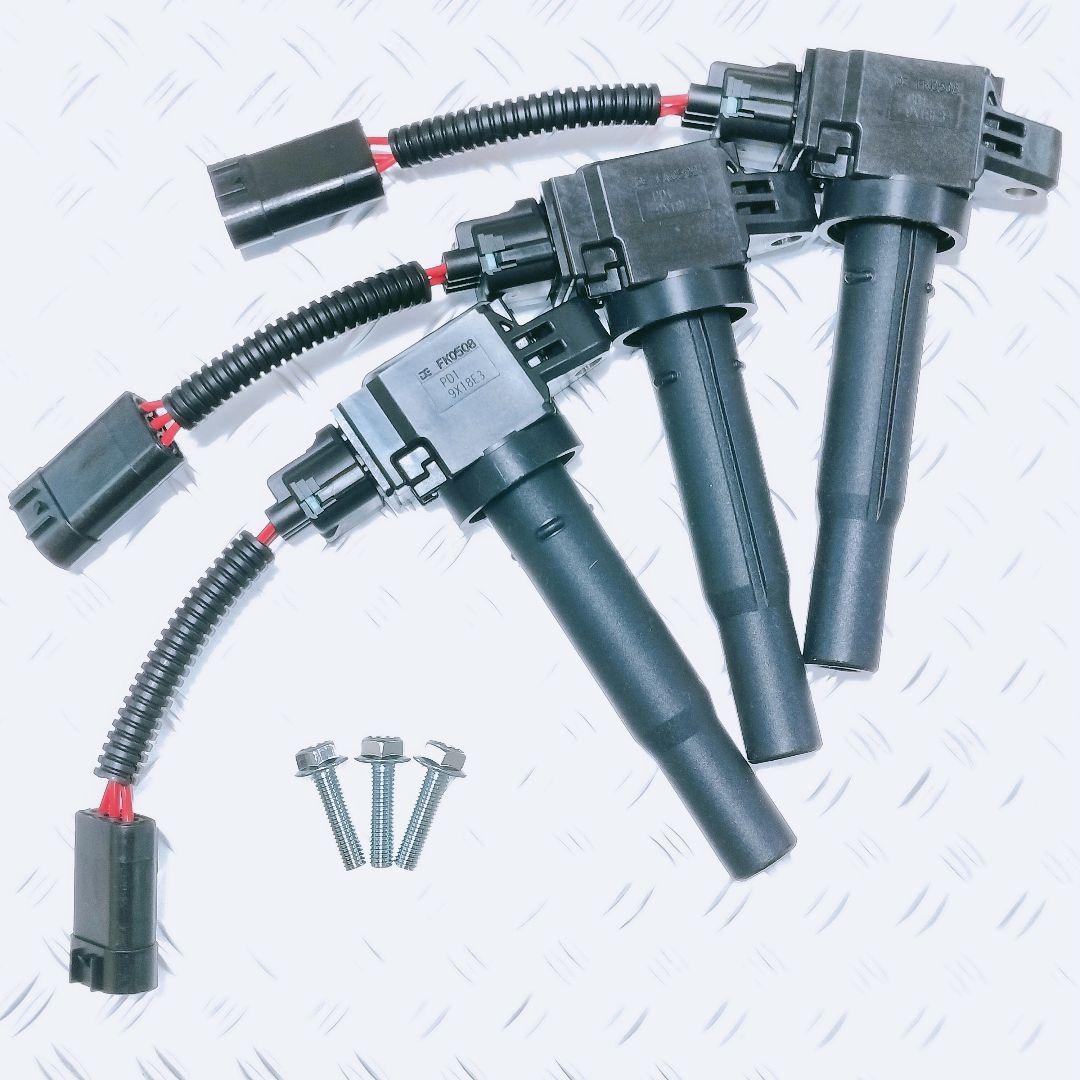 【K6A R06A搭載車に】高性能高出力純正イグニッションコイル流用フルキット①