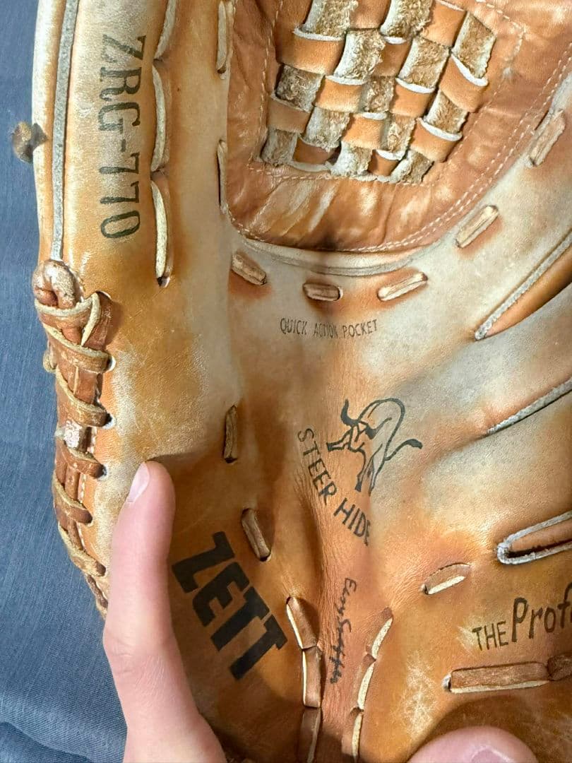 ZETT DYNA ZETT ARC-770 本革 軟式グローブ 右投げ用