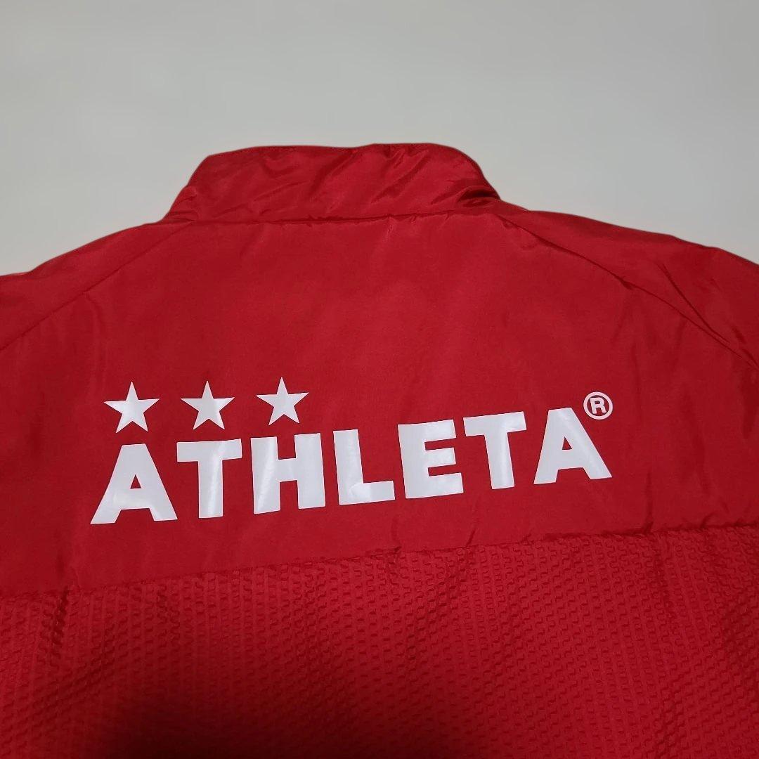 美品 ATHLETA 中綿 ジャンパージャケット　ウィンドブレーカー　O　赤