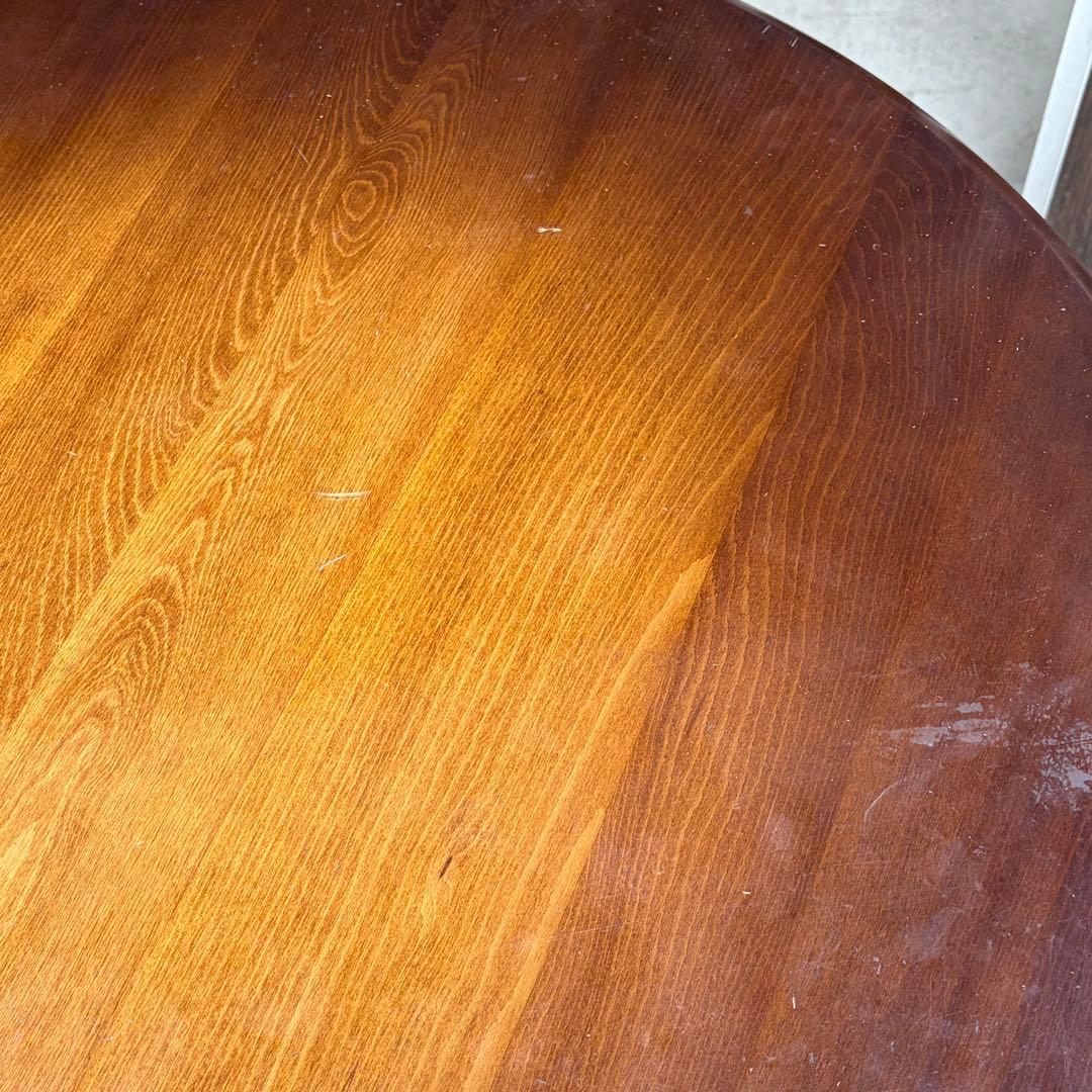 【直接引渡し】 飛騨産業 キツツキ 木製ラウンドテーブル