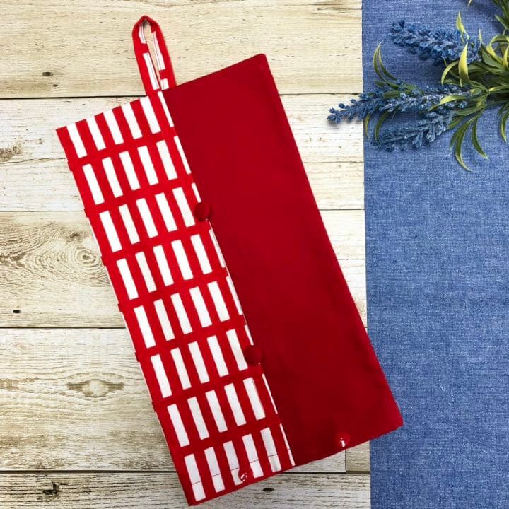 アルテック風ボックスティッシュカバー　赤　インテリア模様替え子供部屋