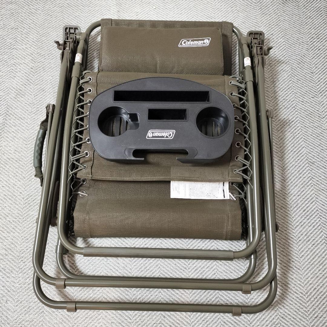 Coleman コールマン インフィニティチェア オリーブ ドリンクホルダー付