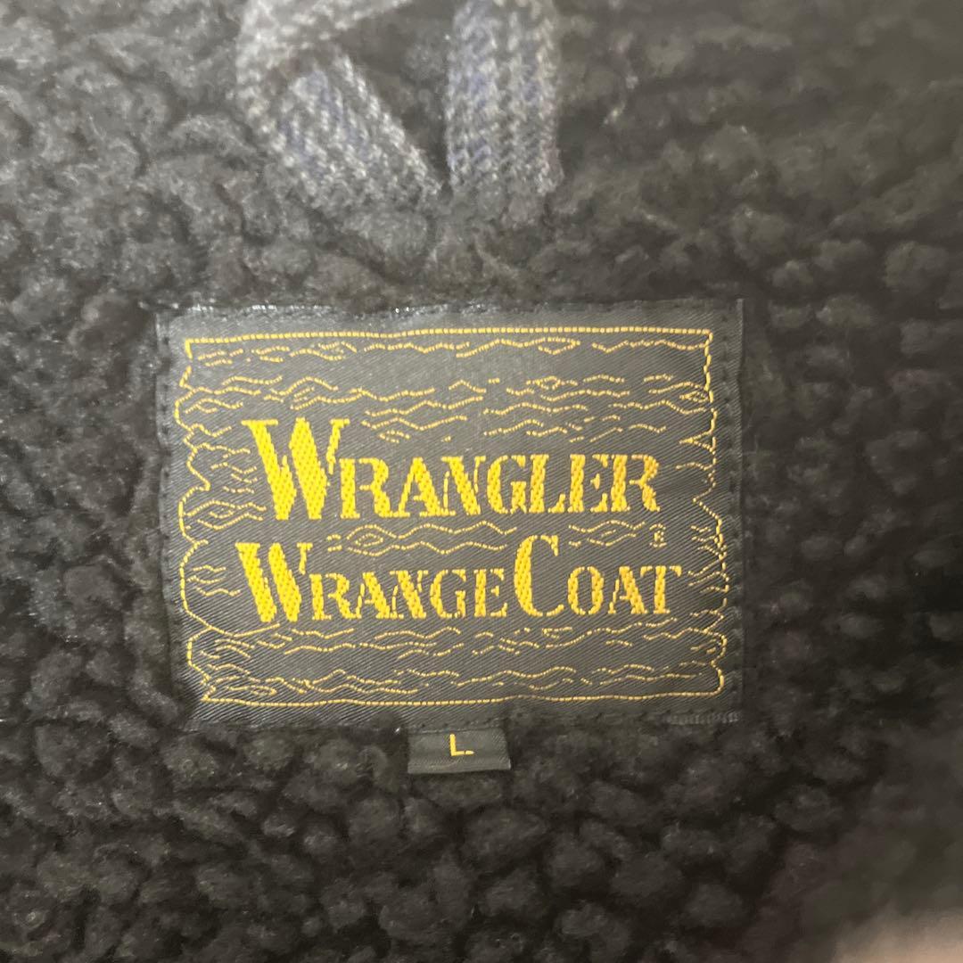 【サイズL 好配色】Wrangler チェック ランチボア コート ジャケット