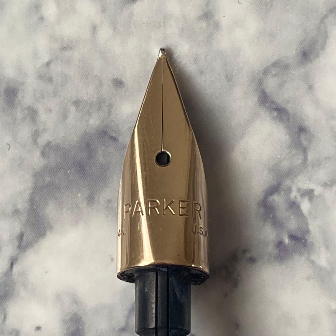 #0025 オーバーホール済み 万年筆 PARKER パーカー 925 14k