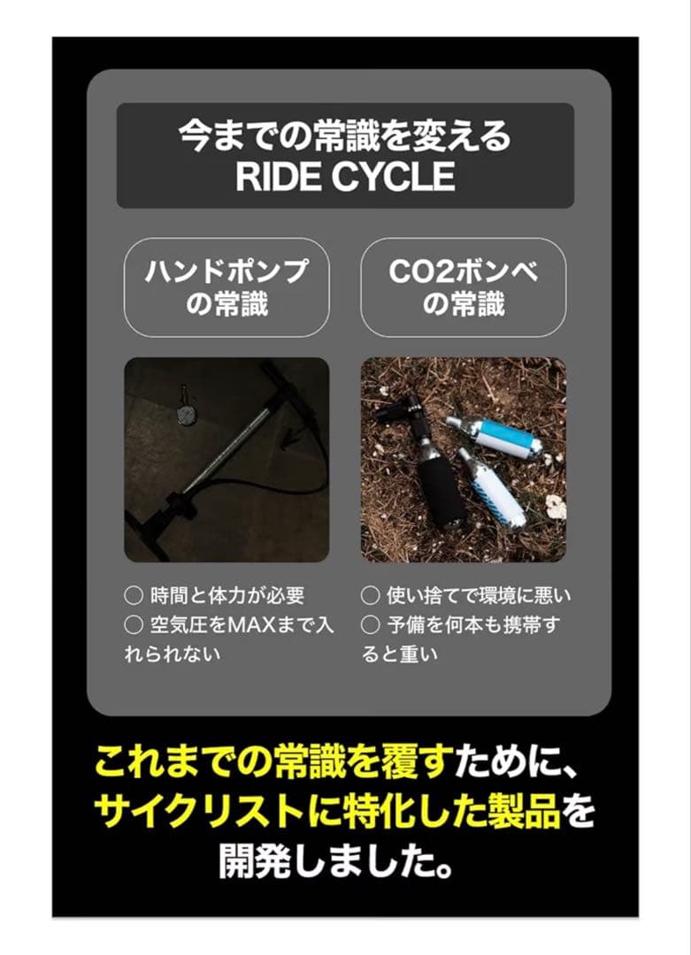 パンプ　PANP RIDE CYCLE 自転車空気入れ